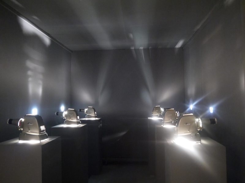Shared Land installation: slide projectors